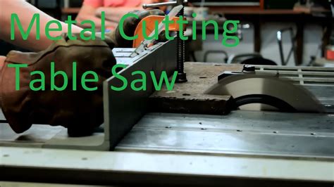 sheet metal table saw|cutting metal on table saw.